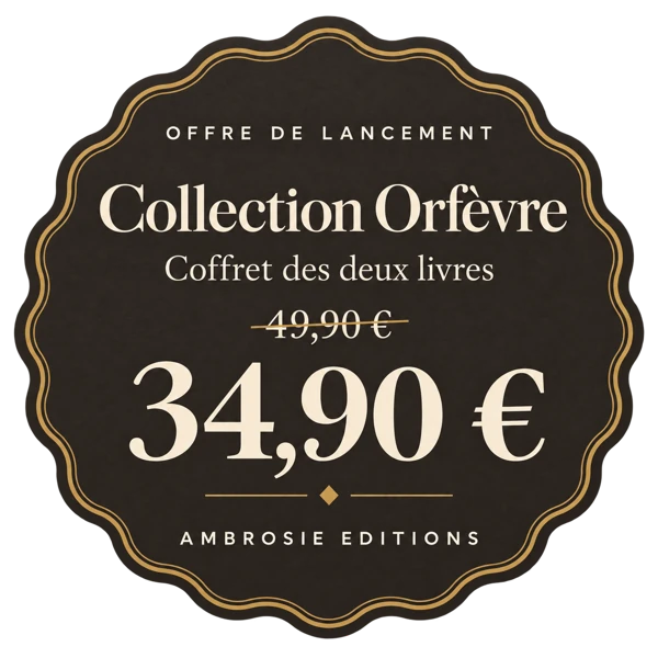 Collection Orfèvre, coffret des deux livres : offre de lancement à 34,90 € au lieu de 49,90 €